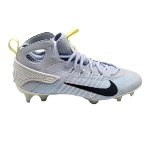 Nike Huarache 9 Elite Mid‎ LAX SE Grey Black Men 10 FV6149-001 Cleats NWOB